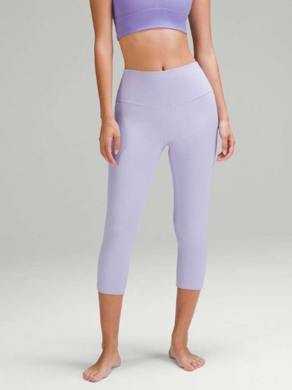 Lululemon Align High-Rise Crop 21" Lilac Smoke Size 4